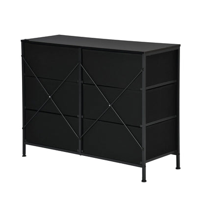 Storage Cabinet 97cm with Iron Legs-Black-LOYD