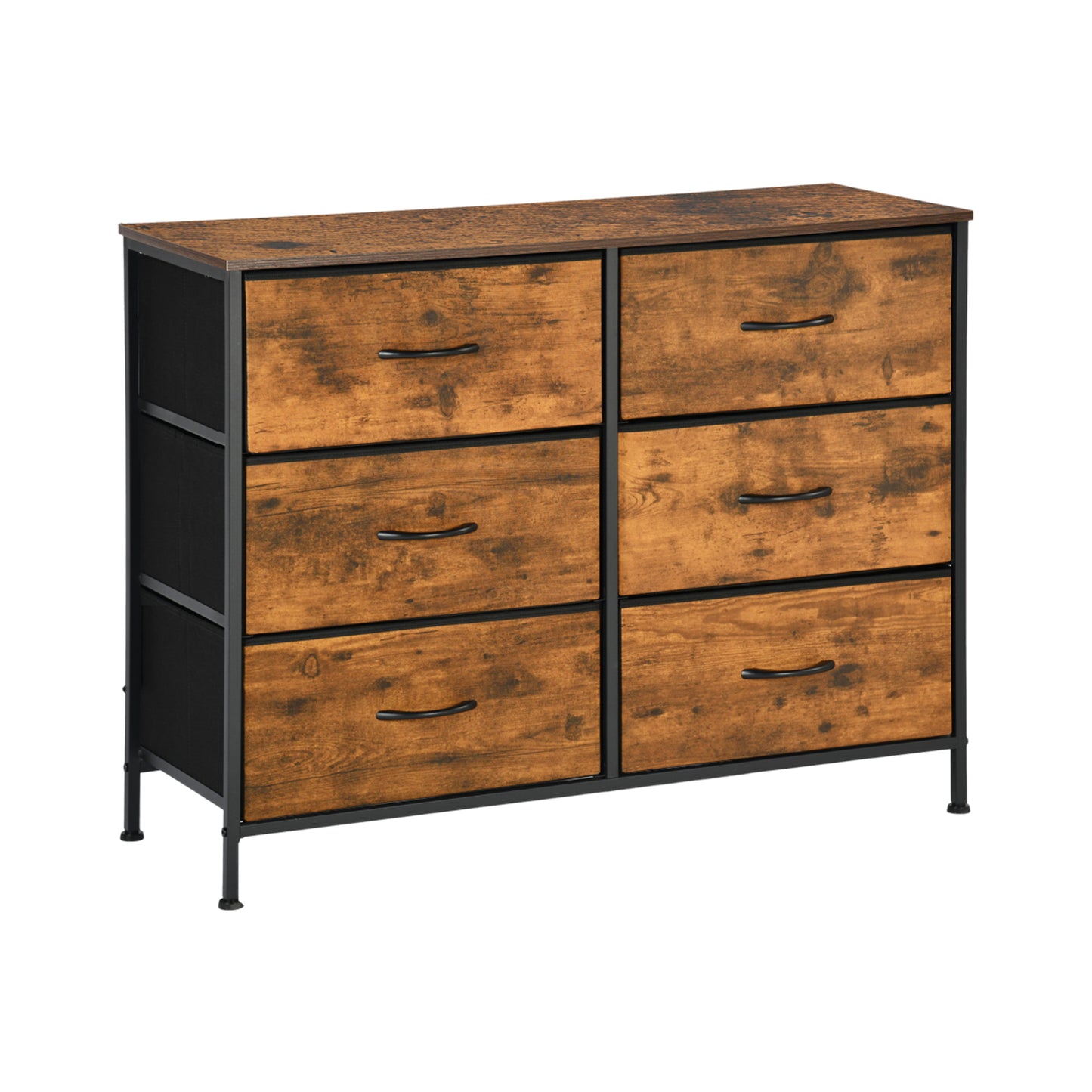 Storage Cabinet 97cm with Iron Legs-Fire color-LOYD