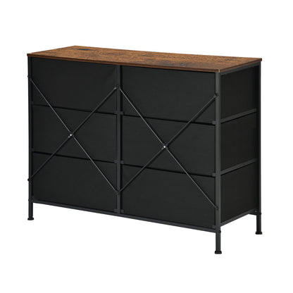 Storage Cabinet 97cm with Iron Legs-Fire color-LOYD