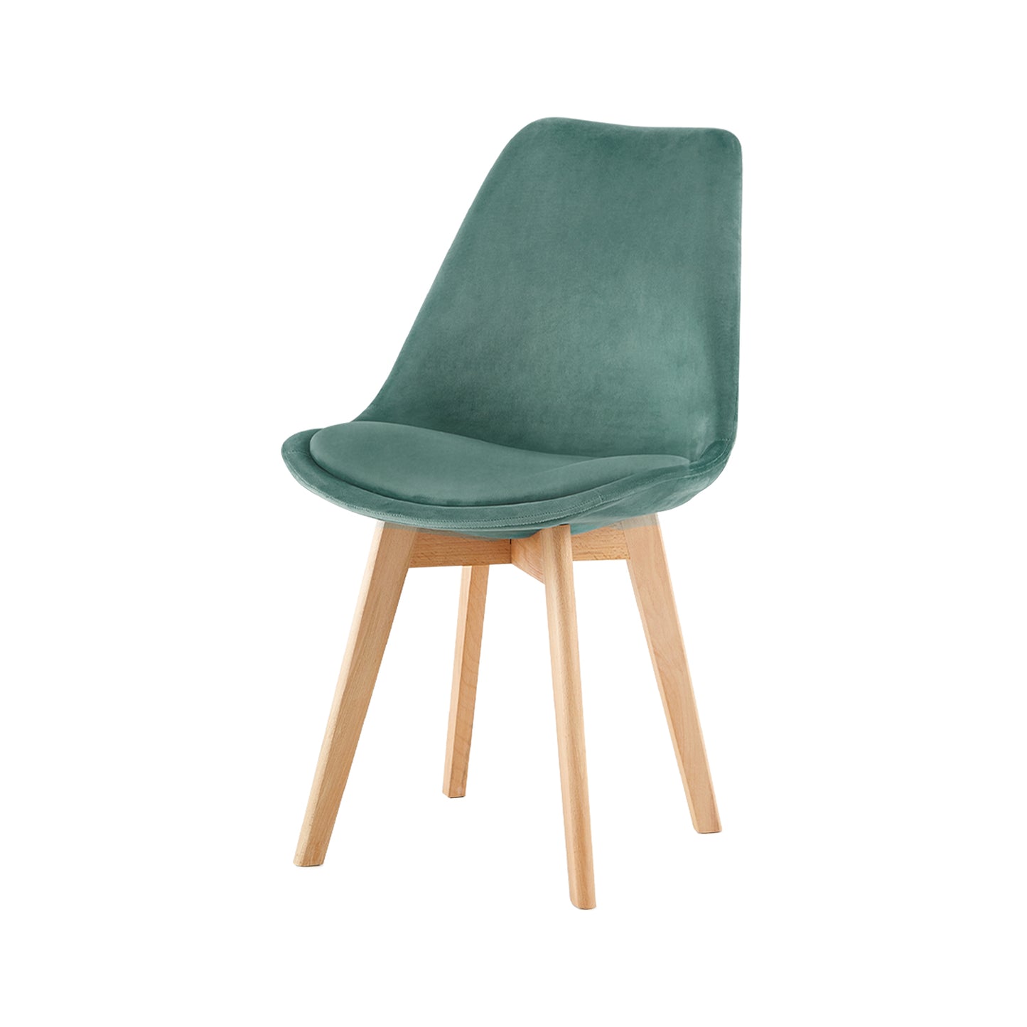 Velvet Dining Chair with Cactus Set of 2/4 - Tulip