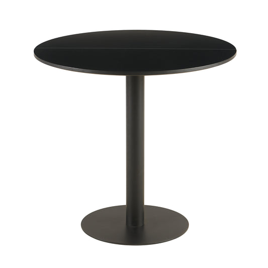 LYMAN 80cm Round Dining Table -White/Black