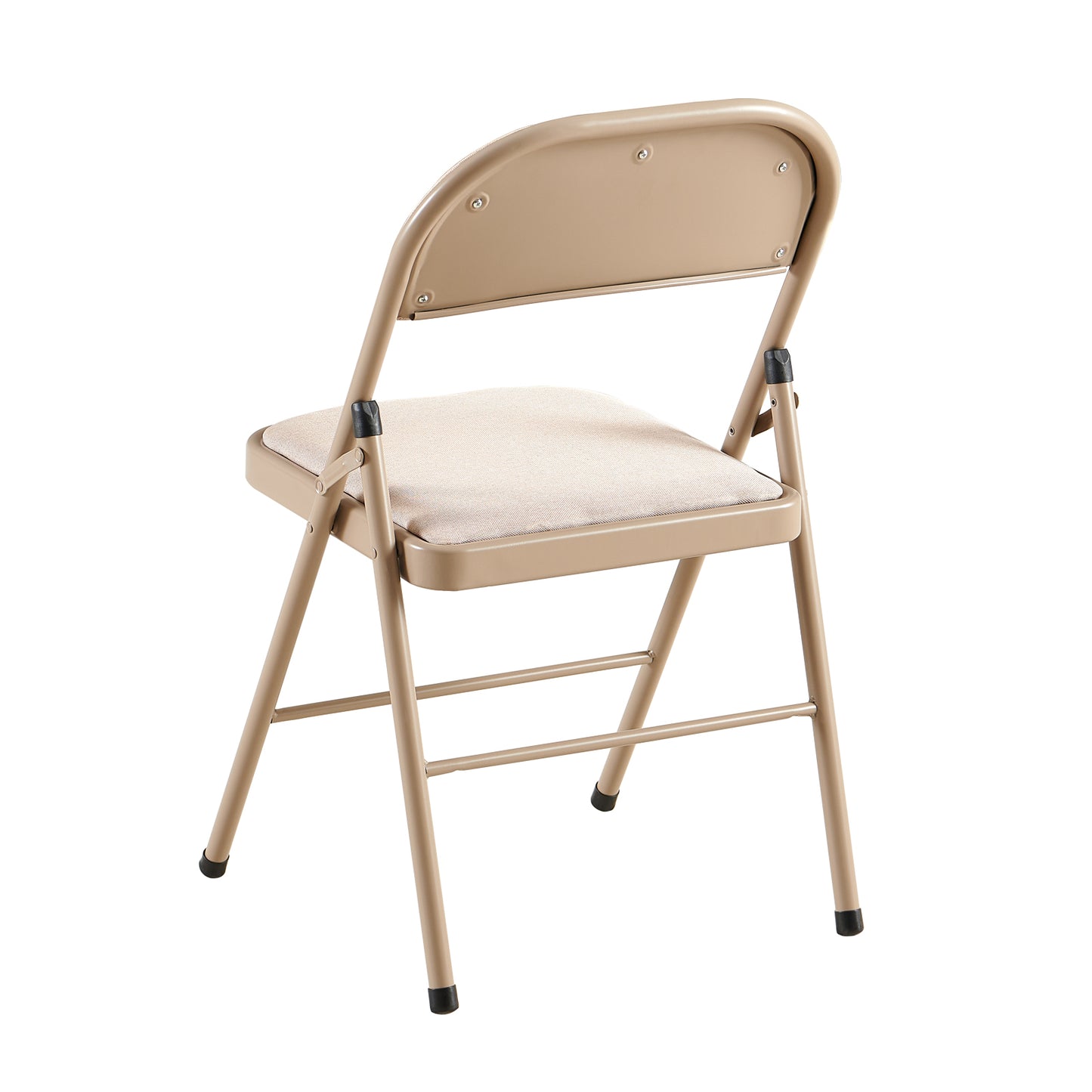 Linen Stackable Foldable Chairs (Set of 4) -Beige -FAIR