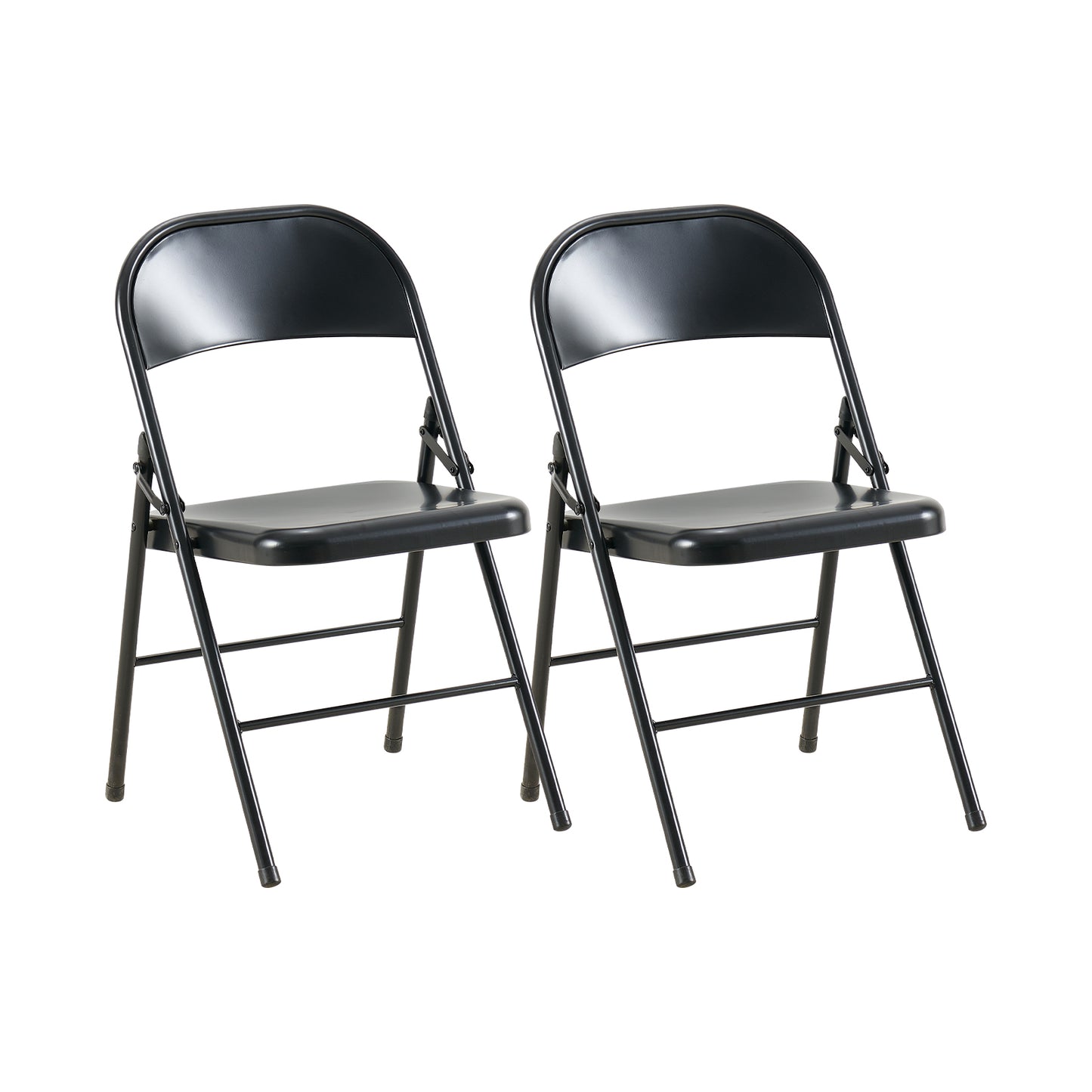 Set di sedie pieghevoli impilabili FAIR (set di 2/4) - nero