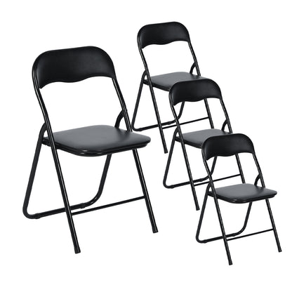 MANGO Padded Stackable Folding Chairs Set of 2/4/6