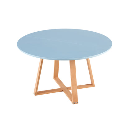 MANSON 80cm Coffee Tables With Beech Legs - Light Blue/Mint Green/Pink