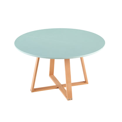 MANSON 80cm Coffee Tables With Beech Legs - Light Blue/Mint Green/Pink