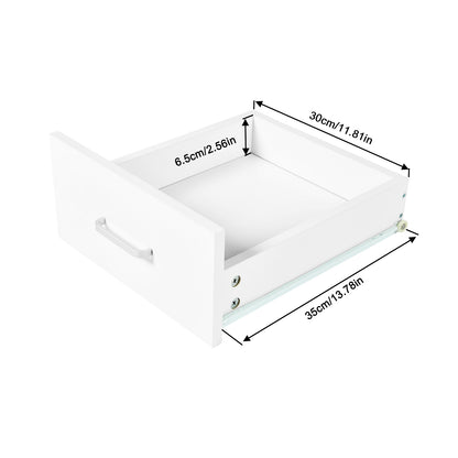 White Wooden 3 Drawer Lateral File Cabinet Lockable with Open Storage Shelves
