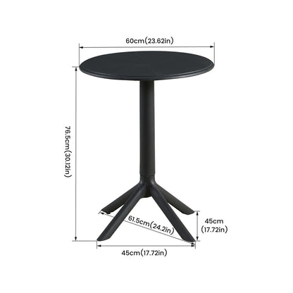 Modern Style Cocktail Table Tall 75 cm, Black