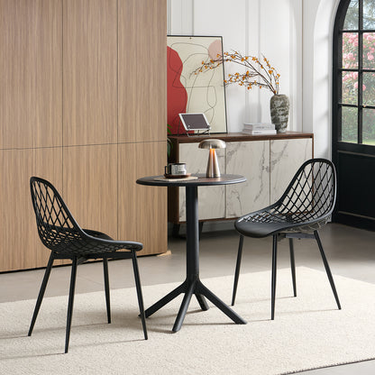 Modern Style Cocktail Table Tall 75 cm, Black