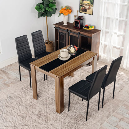 MELFA Wooden Rectangular Dining Table with 110cm - Walnut