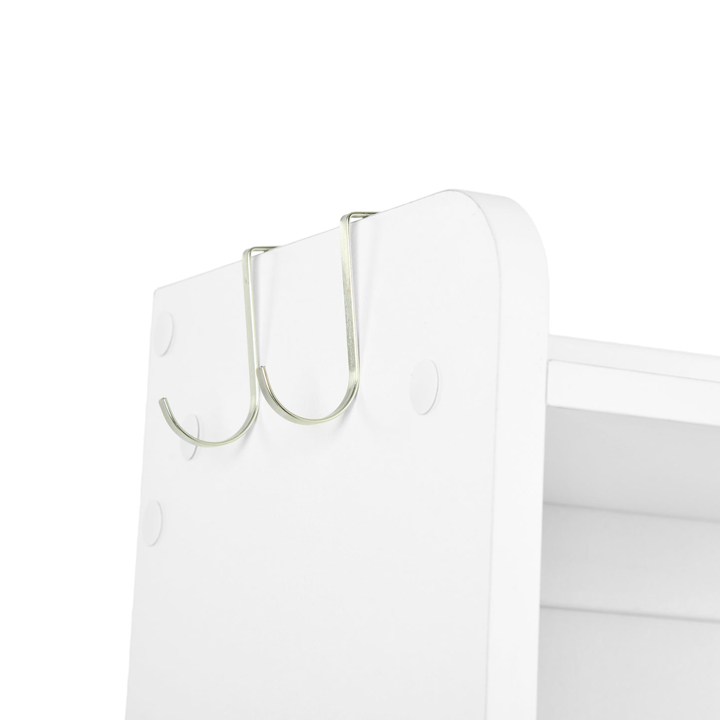 MELVIN Shoe Cabinet 3 Flaps Shoe Rack Shoe 60 x 159.3 cm - MDF White