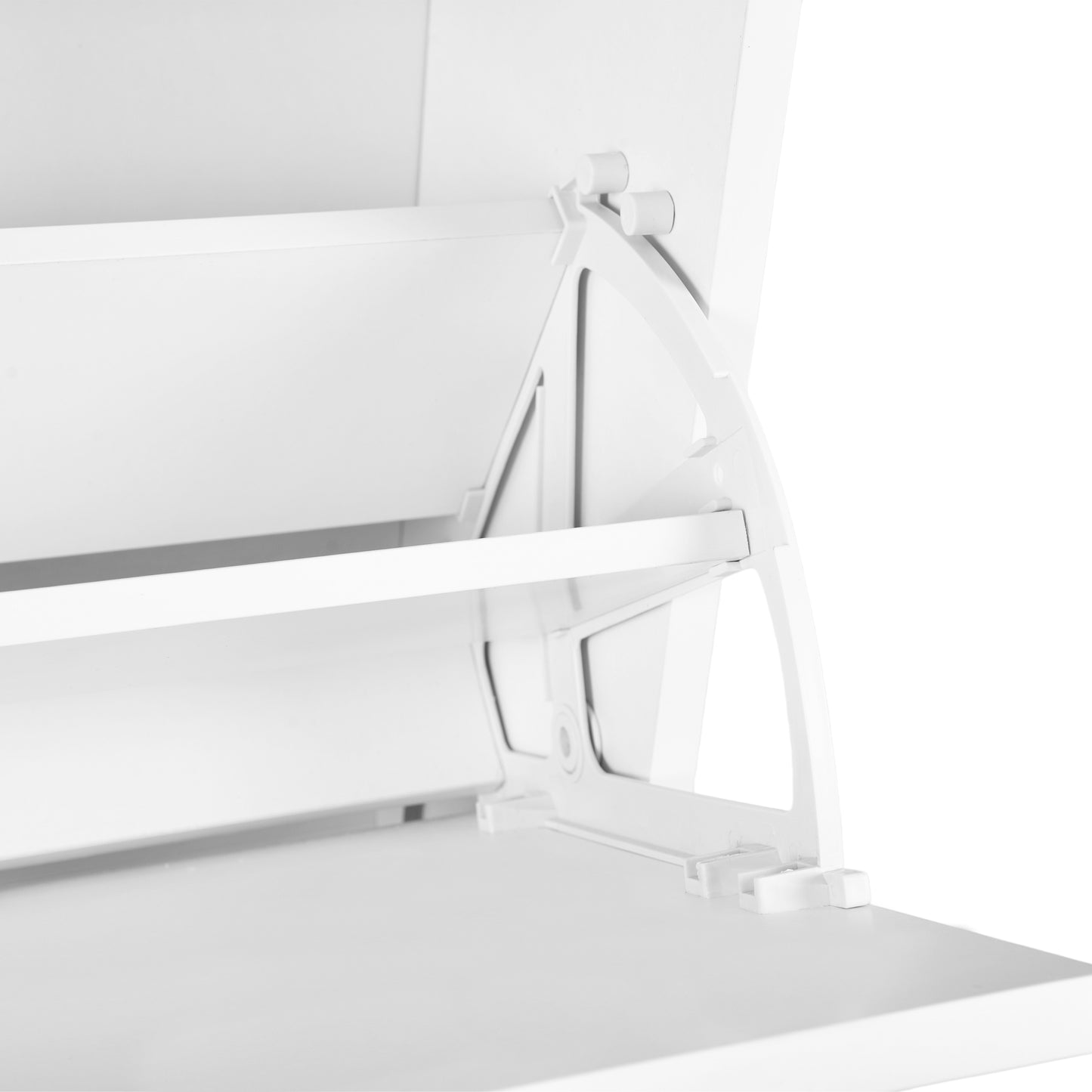 MELVIN Shoe Cabinet 3 Flaps Shoe Rack Shoe 60 x 159.3 cm - MDF White