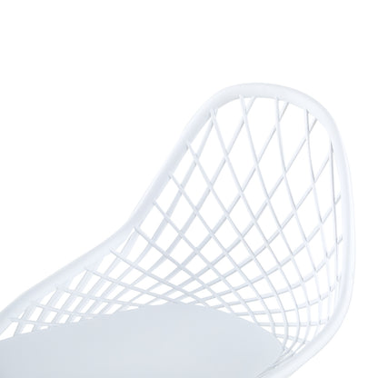 MILAN  Metal Side Chair Set of 4/6 - White