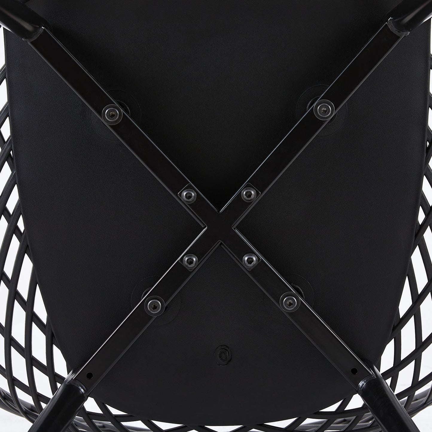 MILAN  Metal Side Chair (Set of 4) - Black/Gray/White
