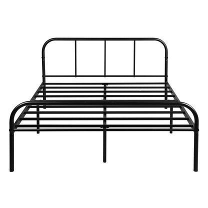 MILO Single/Double Metal Bed Frame-Black/White