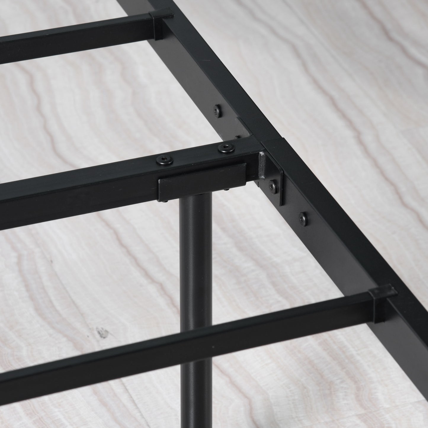 MILO Single/Double Metal Bed Frame-Black/White