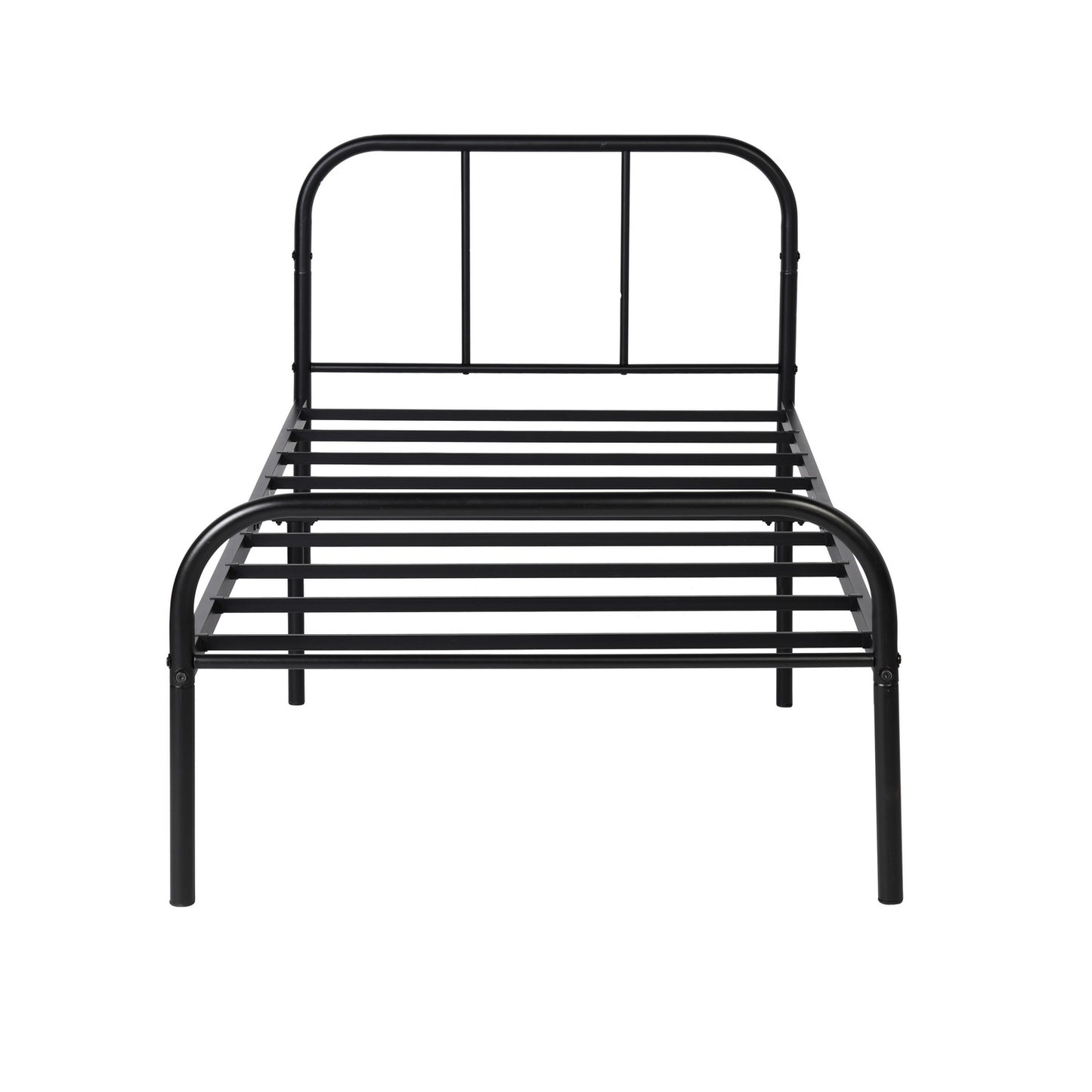 MILO Single/Double Metal Bed Frame-Black/White