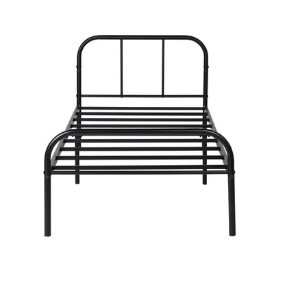 MILO Single/Double Metal Bed Frame-Black/White