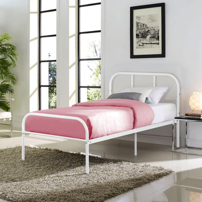 MILO Single/Double Metal Bed Frame-Black/White