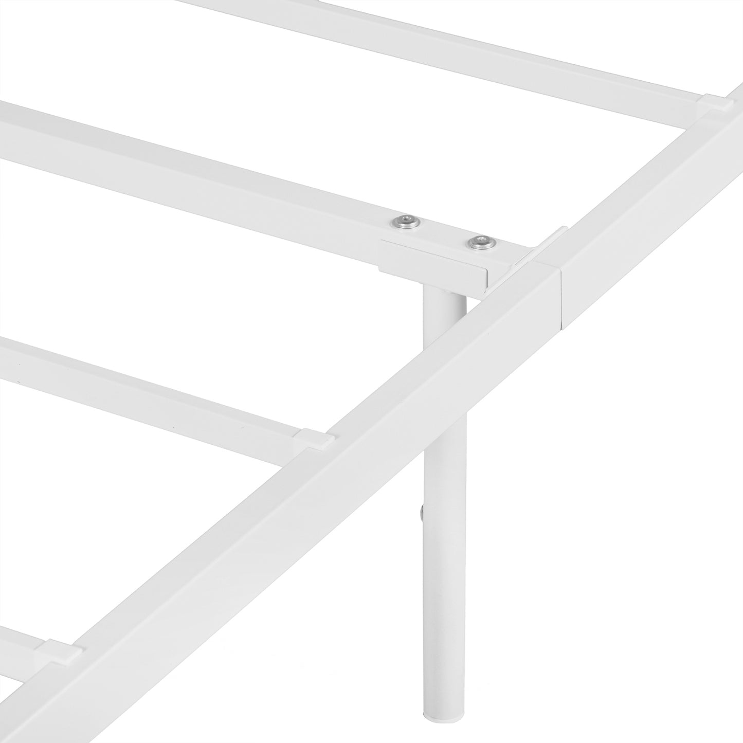 MILO Single/Double Metal Bed Frame-Black/White