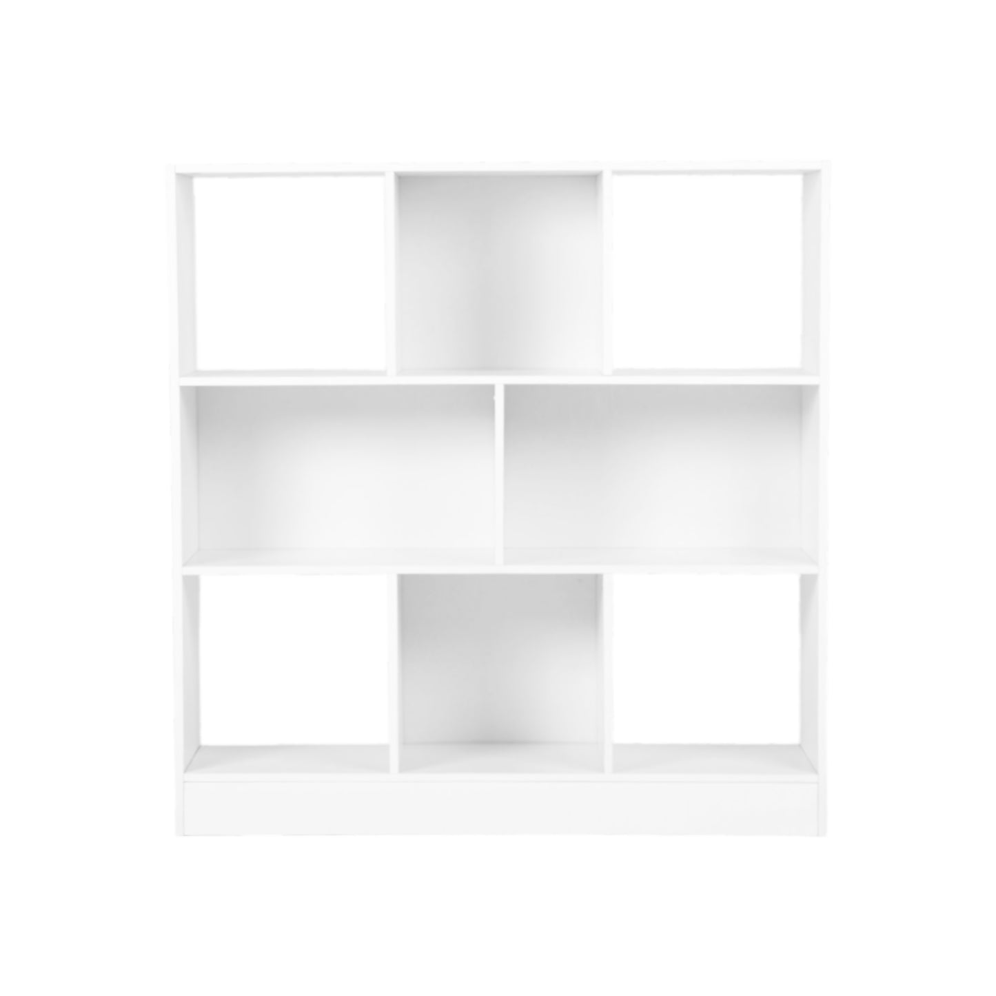 Bookcase Freestanding Storage Unit, 8 Open Compartments-Cloud White