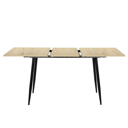 ONAVA Extendable Dining Room Table Rectangular Oak Kitchen Table 120-160 cm