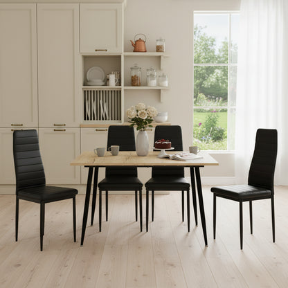 ONAVA Extendable Dining Room Table Rectangular Oak Kitchen Table 120-160 cm