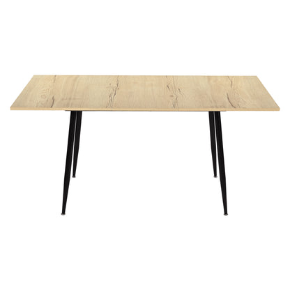 ONAVA Extendable Dining Room Table Rectangular Oak Kitchen Table 120-160 cm