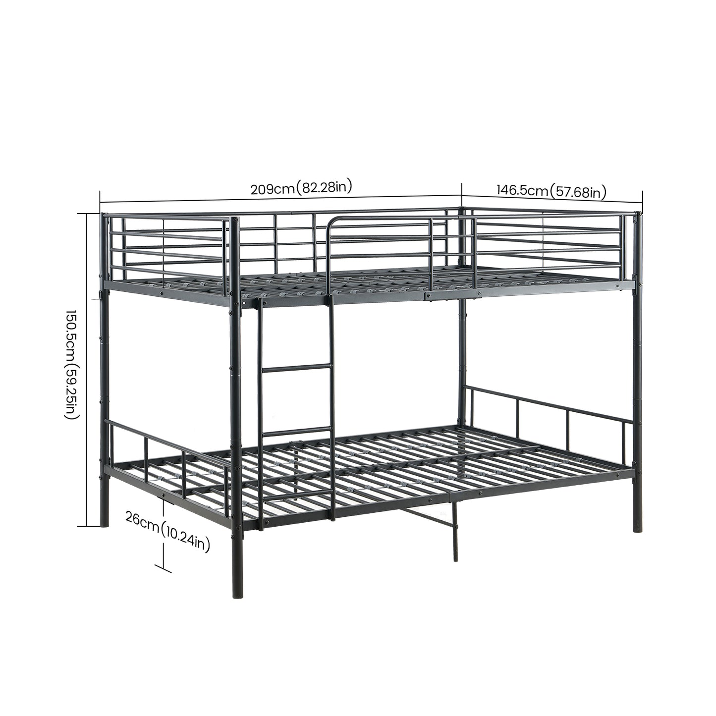 OTIS Twin Over Bunk Bed Frame 209 cm×146 cm