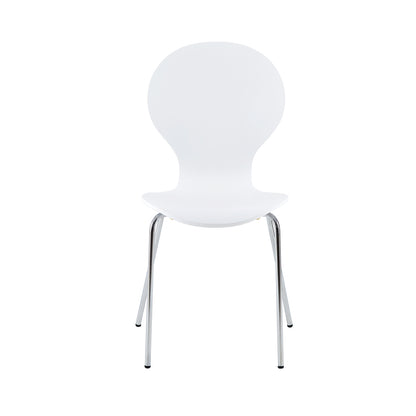 PAVIA White Dining Chairs (set of 4)