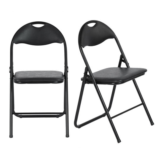PEACOCKAR Padded Stackable Folding Chairs Set of 2/4/6