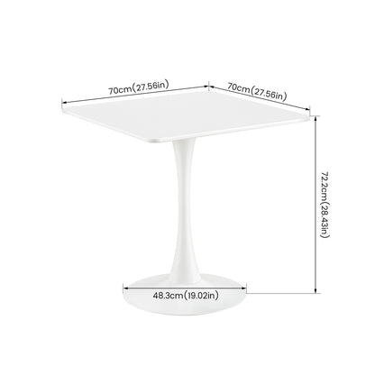 Balcony Rectangular White Tulip Table - RAMON