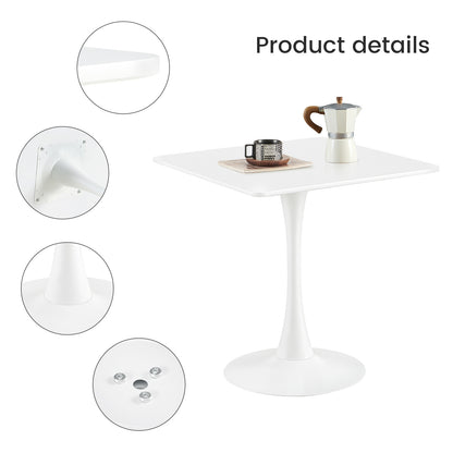 Balcony Rectangular White Tulip Table - RAMON