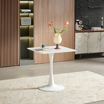Balcony Rectangular White Tulip Table - RAMON