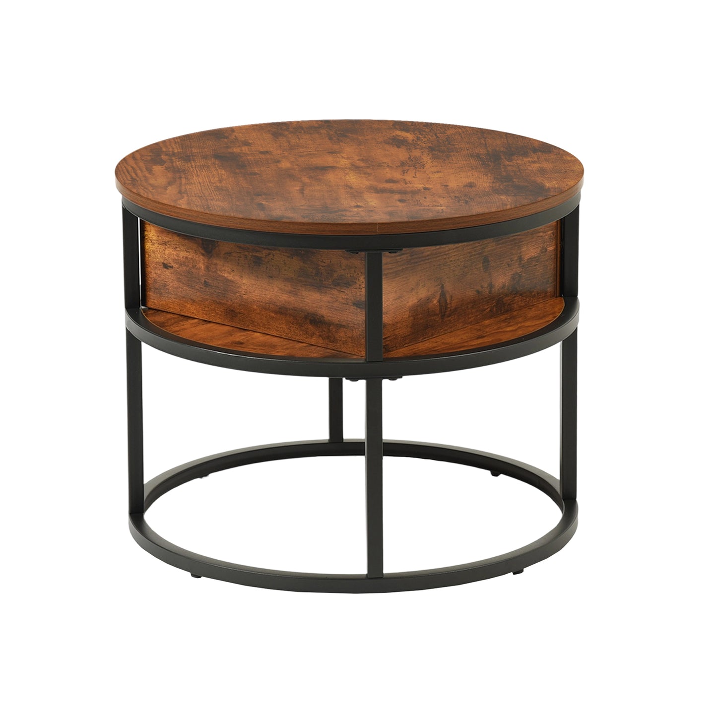 Round Lift-away Coffee Table with Hidden Storage -ROSS
