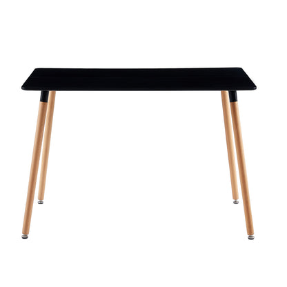 TULIP Mixed-color Dining Chairs and a Rectangular Dining Table, Suitable for 4-6 people