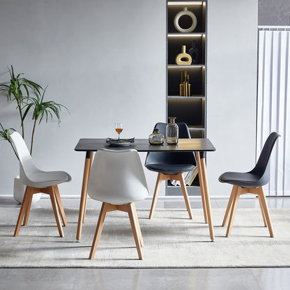 Rectangular Dining Table With Black and White - SAGE