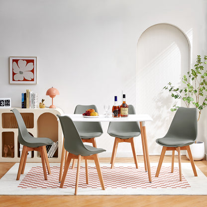 Rectangular Dining Table With Black and White - SAGE