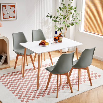 Rectangular Dining Table With Black and White - SAGE