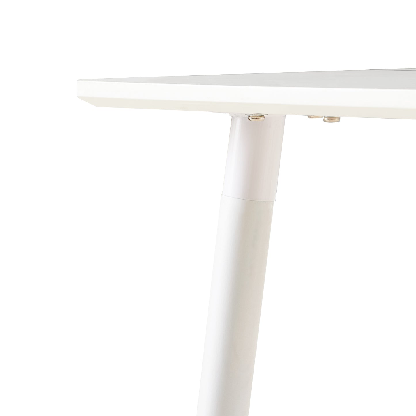 SAGE Rectangular Interrupted Dining Table with Beech Legs - White