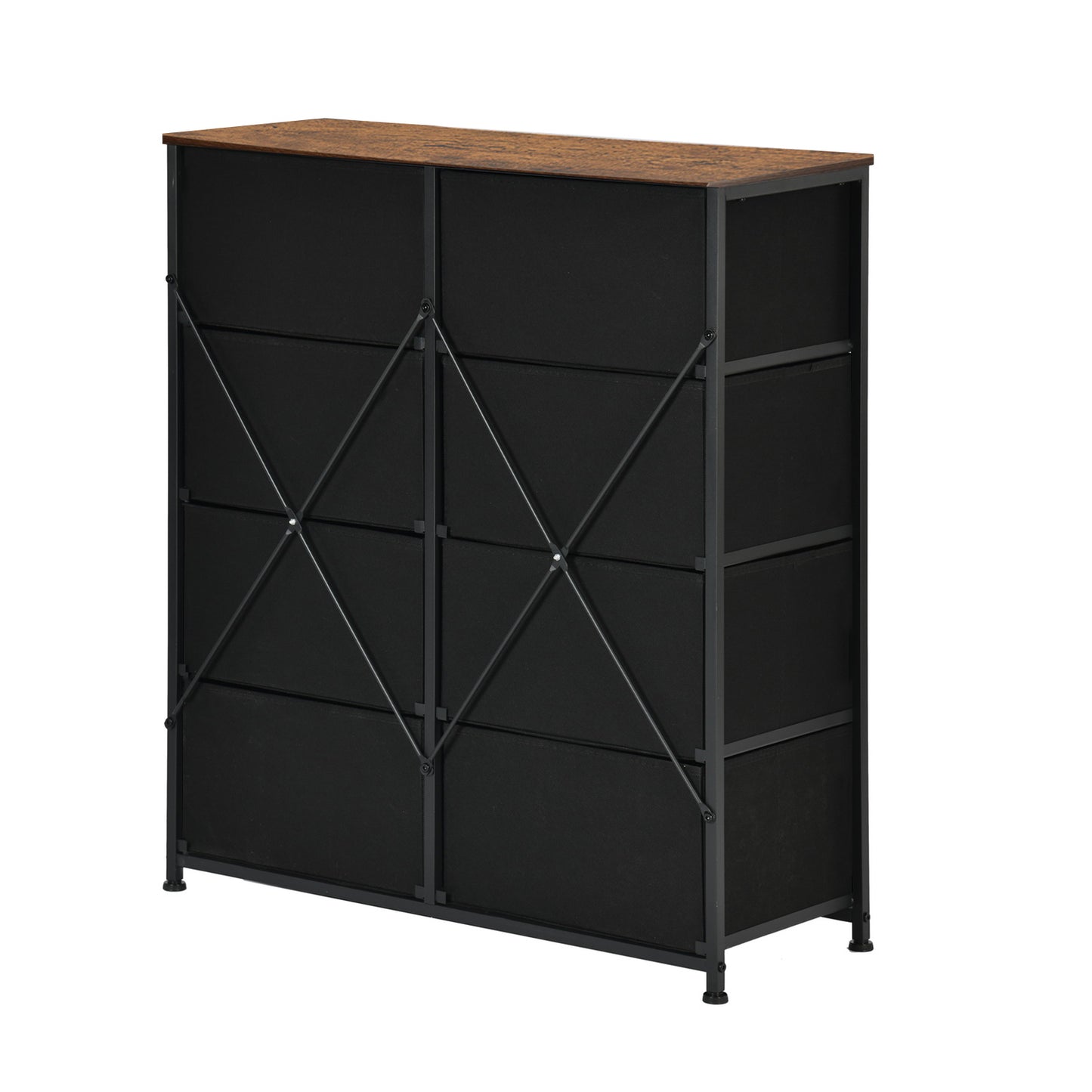 Cabinet for Entryway 80cm with Iron Legs-Fire color-SAUK