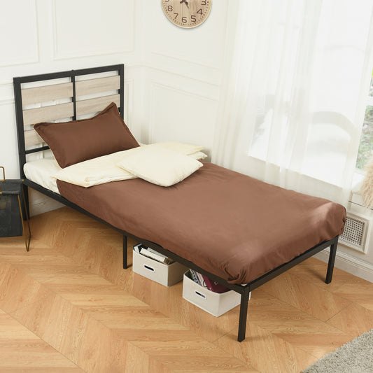 SOROLY Single Metal Bed 90*190 cm-Black