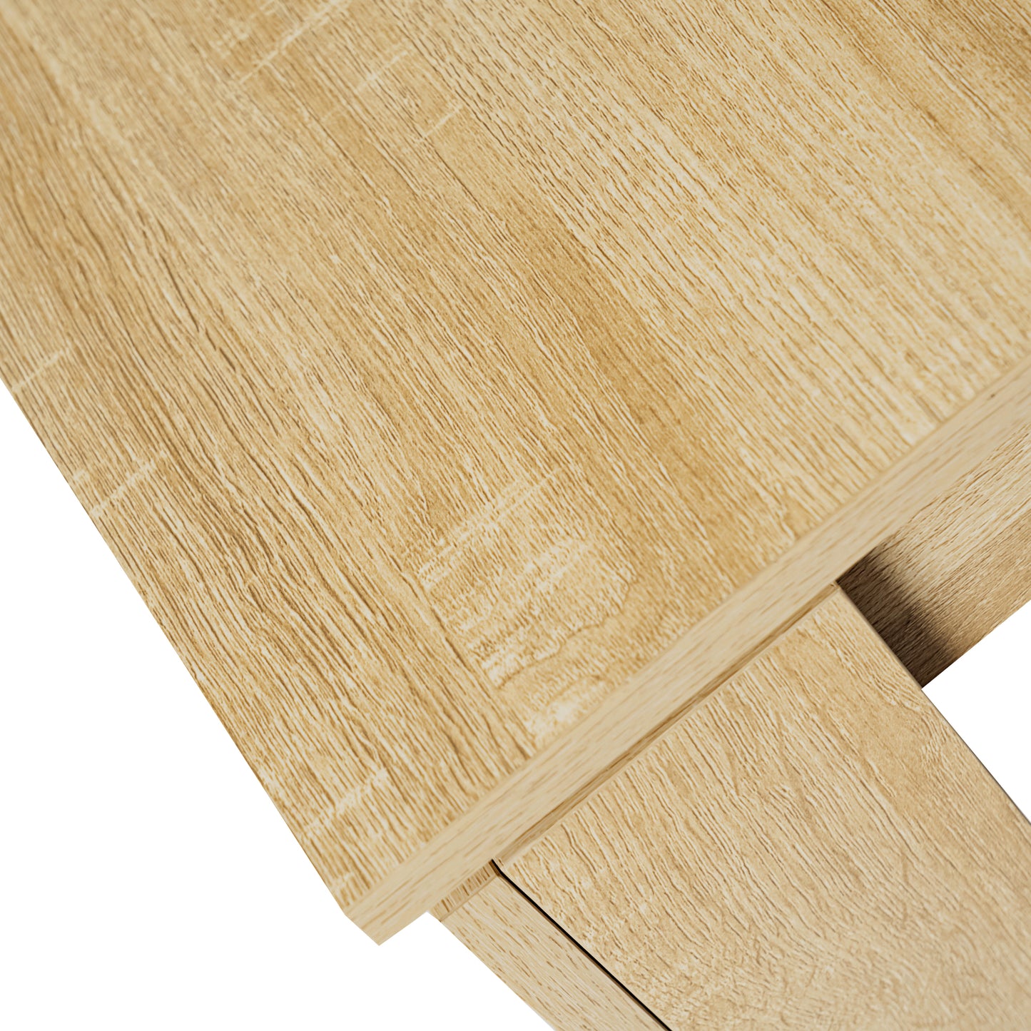 TREGO Tavolo da pranzo rettangolare in legno da 140 cm - ROVERE