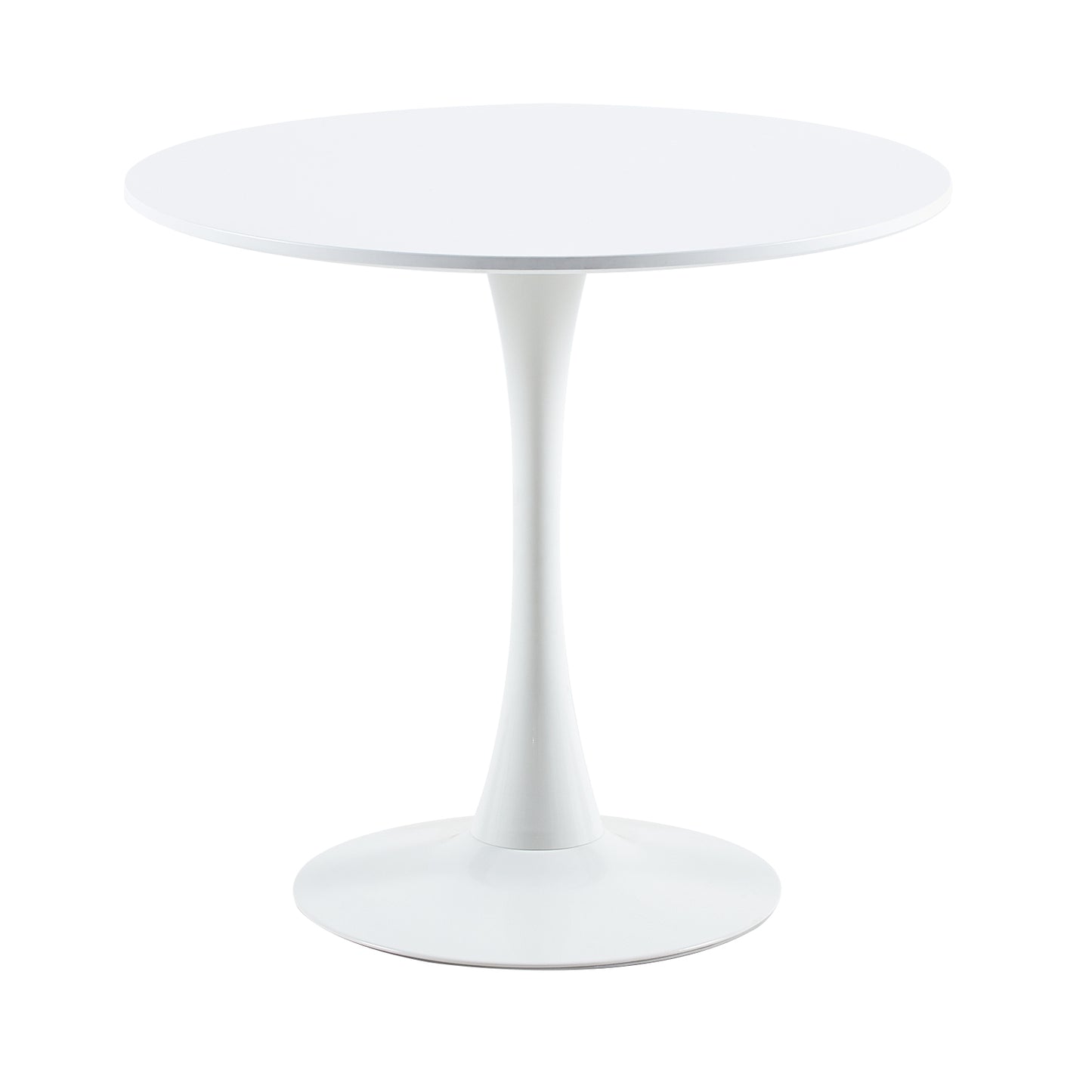 TULIP Trestle Dining Table With 70cm - White/Black