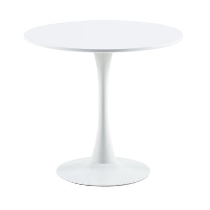 TULIP Trestle Dining Table With 70cm - White/Black