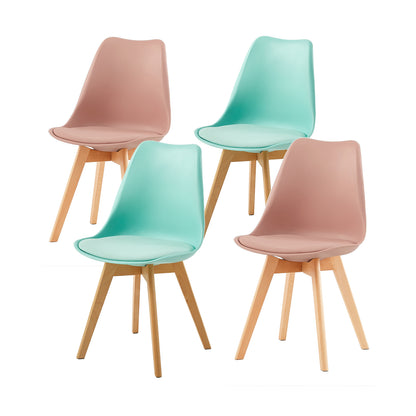 TULIP Mix and Match Dining Chairs Set of 4