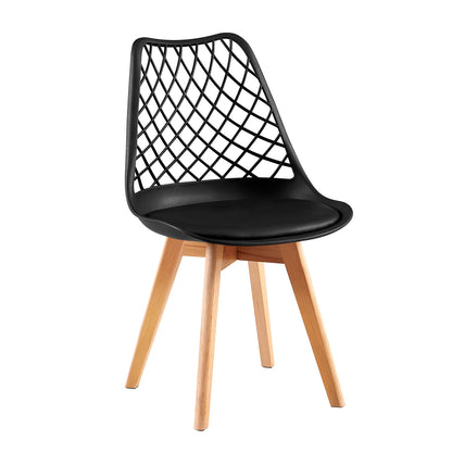 LEYDEN Dining Side Chair and a Round Dining Table, Suitable for 4-6 people