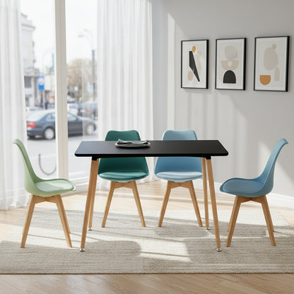 TULIP Soft Color Combination Chair and SAGE Rectangular Dining Table