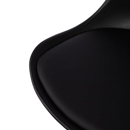 360° Armless Swivel Dining Chairs Set of 2/4 VINCO- Black/White/Gray