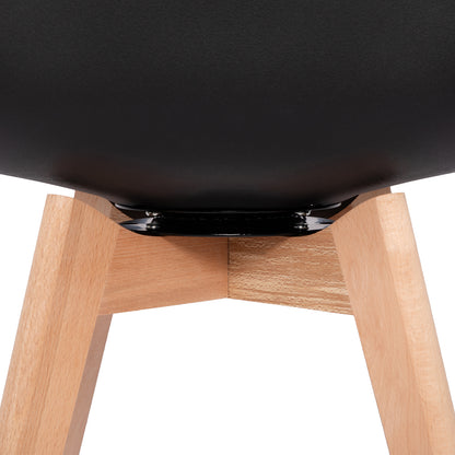 360° Armless Swivel Dining Chairs Set of 2/4 VINCO- Black/White/Gray